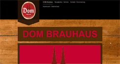 Desktop Screenshot of dombrauhaus.de