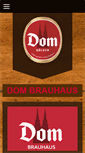 Mobile Screenshot of dombrauhaus.de