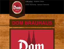 Tablet Screenshot of dombrauhaus.de